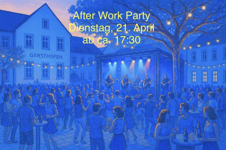 After Work Party auf dem Rathausplatz mit den Snow Flakes und Now or Never